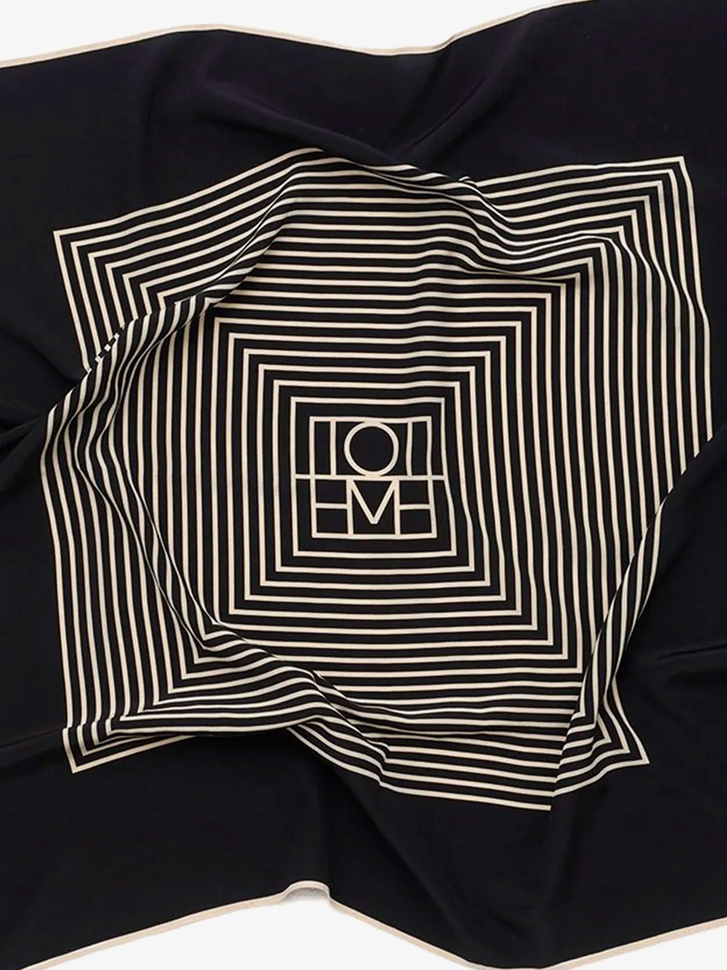 Centered Monogram silk foulard