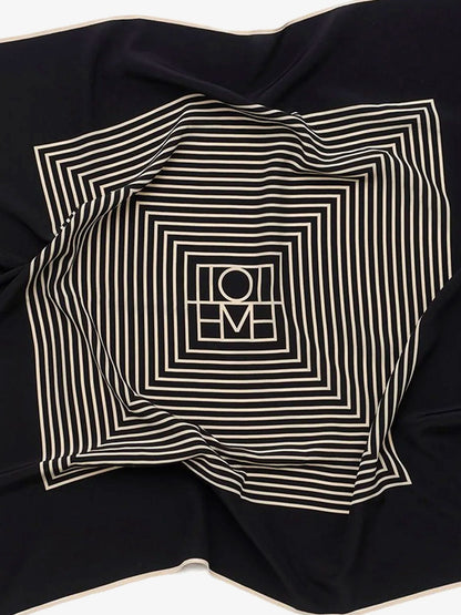 Centered Monogram silk foulard thumbnail