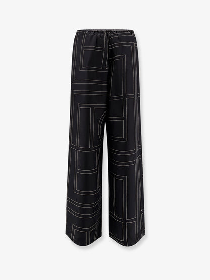 Monogram silk trousers thumbnail