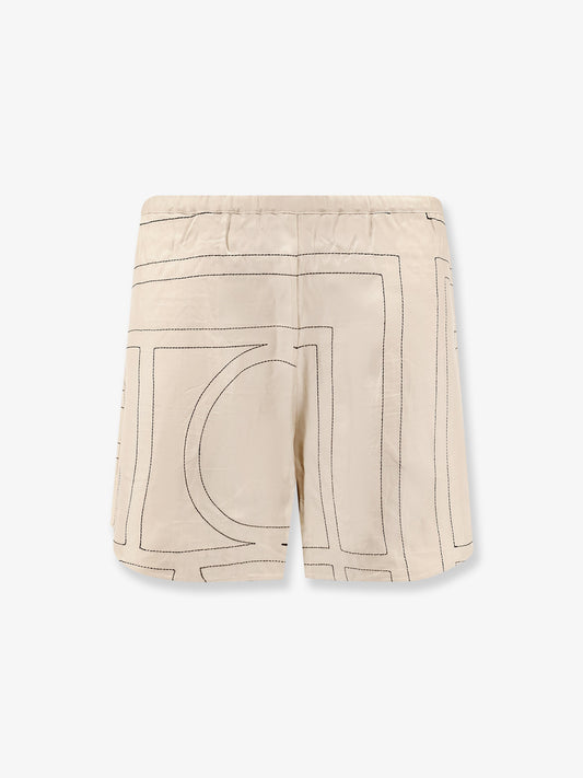 Silk pajama shorts