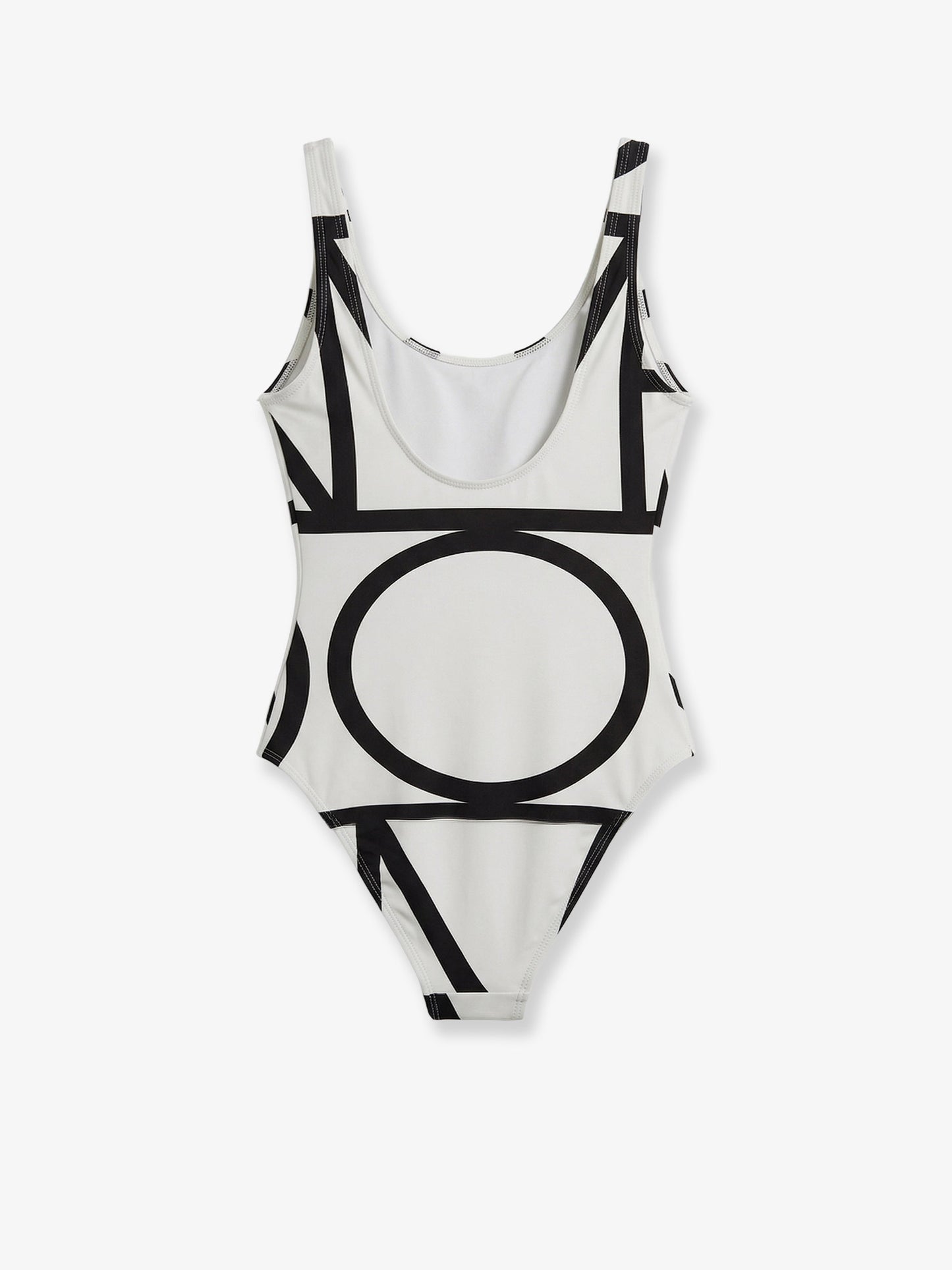 One-piece swimsuit with Monogram print