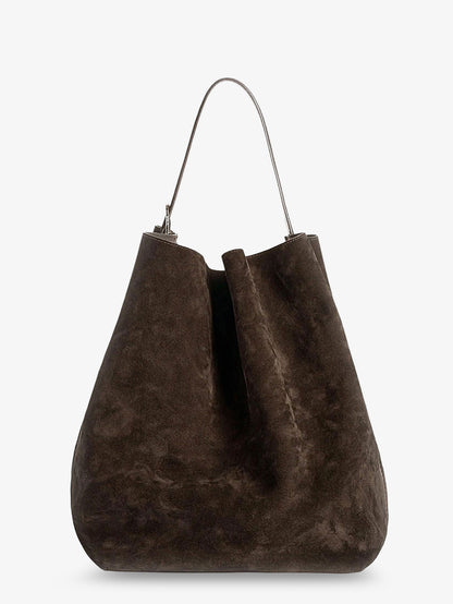 Suede Belted Tote shoulder Bag thumbnail
