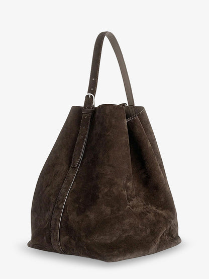 Suede Belted Tote shoulder Bag thumbnail