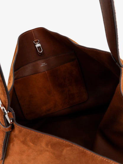 Suede Belted Tote shoulder bag thumbnail