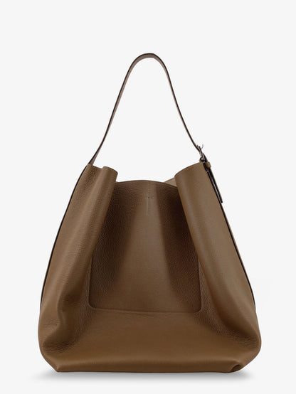 Leather Belted Tote shoulder bag thumbnail