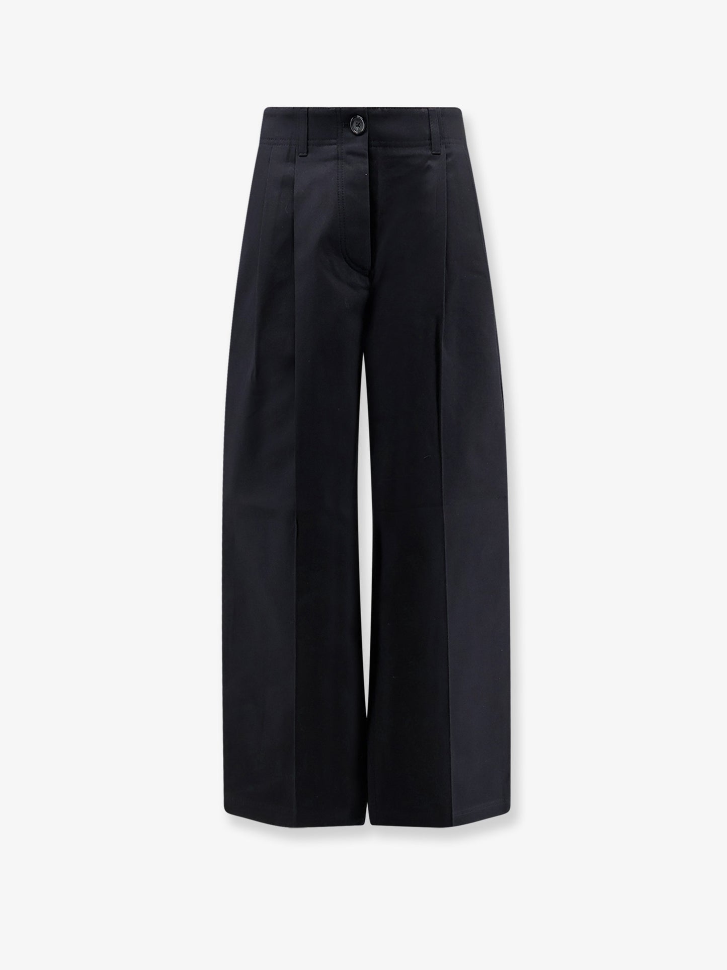 Relaxed cotton trousers