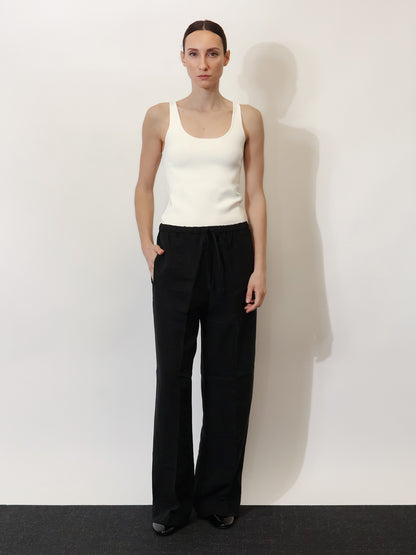 Linen and lyocell blend trousers thumbnail