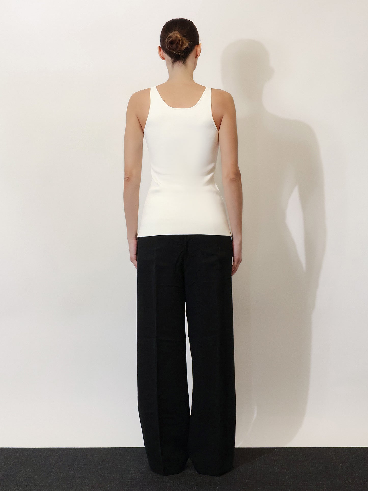 Linen and lyocell blend trousers