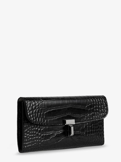 T-Lock croco print leather wallet thumbnail
