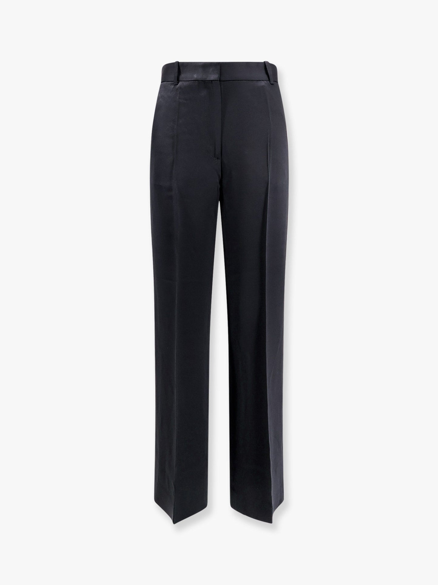 Viscose blend trouser with slits