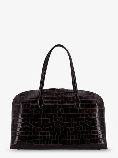 Croco embossed day leather handbag thumbnail