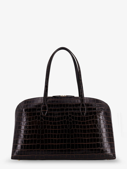 Croco embossed day leather handbag thumbnail