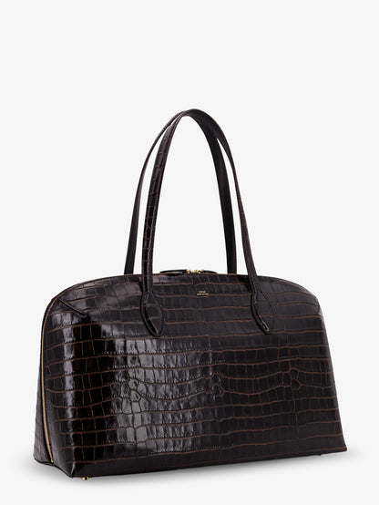 Croco embossed day leather handbag thumbnail