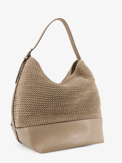 Leather shoulder bag with woven pattern thumbnail