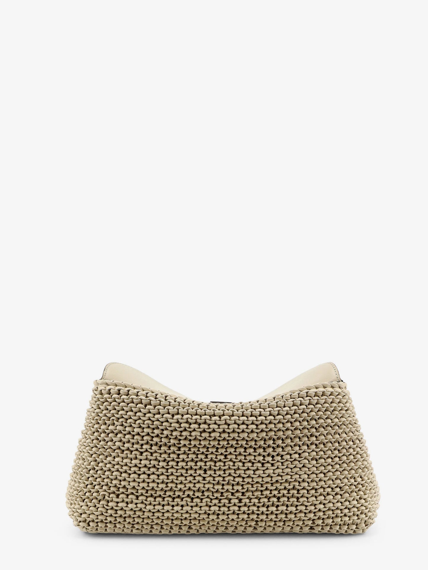 T-Lock woven leather clutch