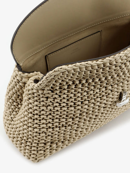 T-Lock woven leather clutch thumbnail