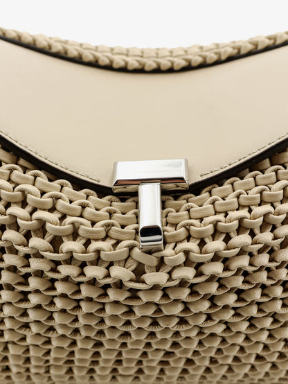 T-Lock woven leather clutch thumbnail
