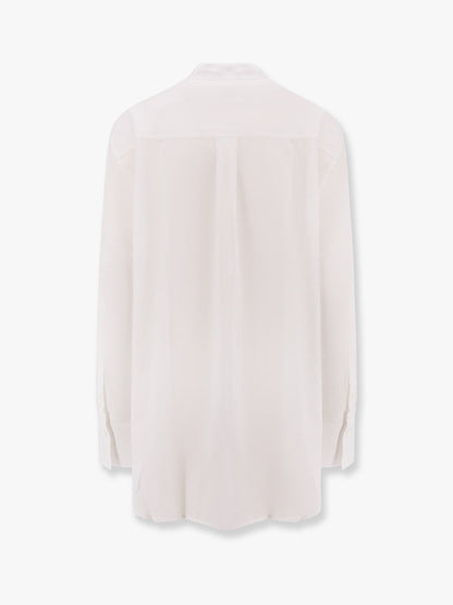 Stand collar organic cotton shirt thumbnail