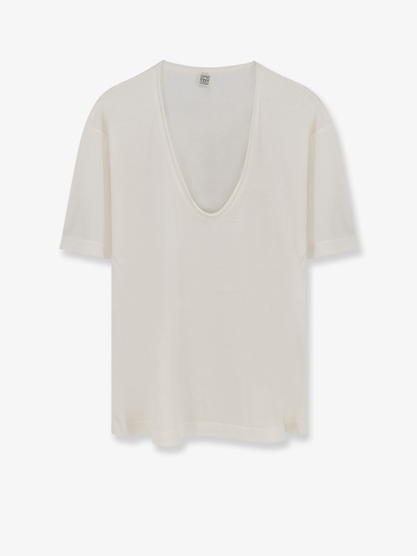 Silk and cotton blend T-shirt