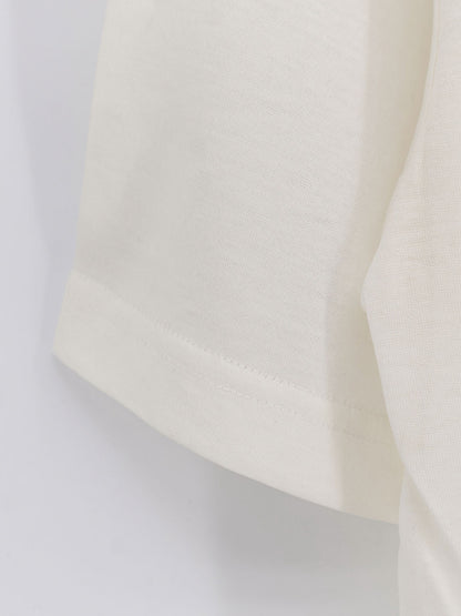 Silk and cotton blend T-shirt thumbnail