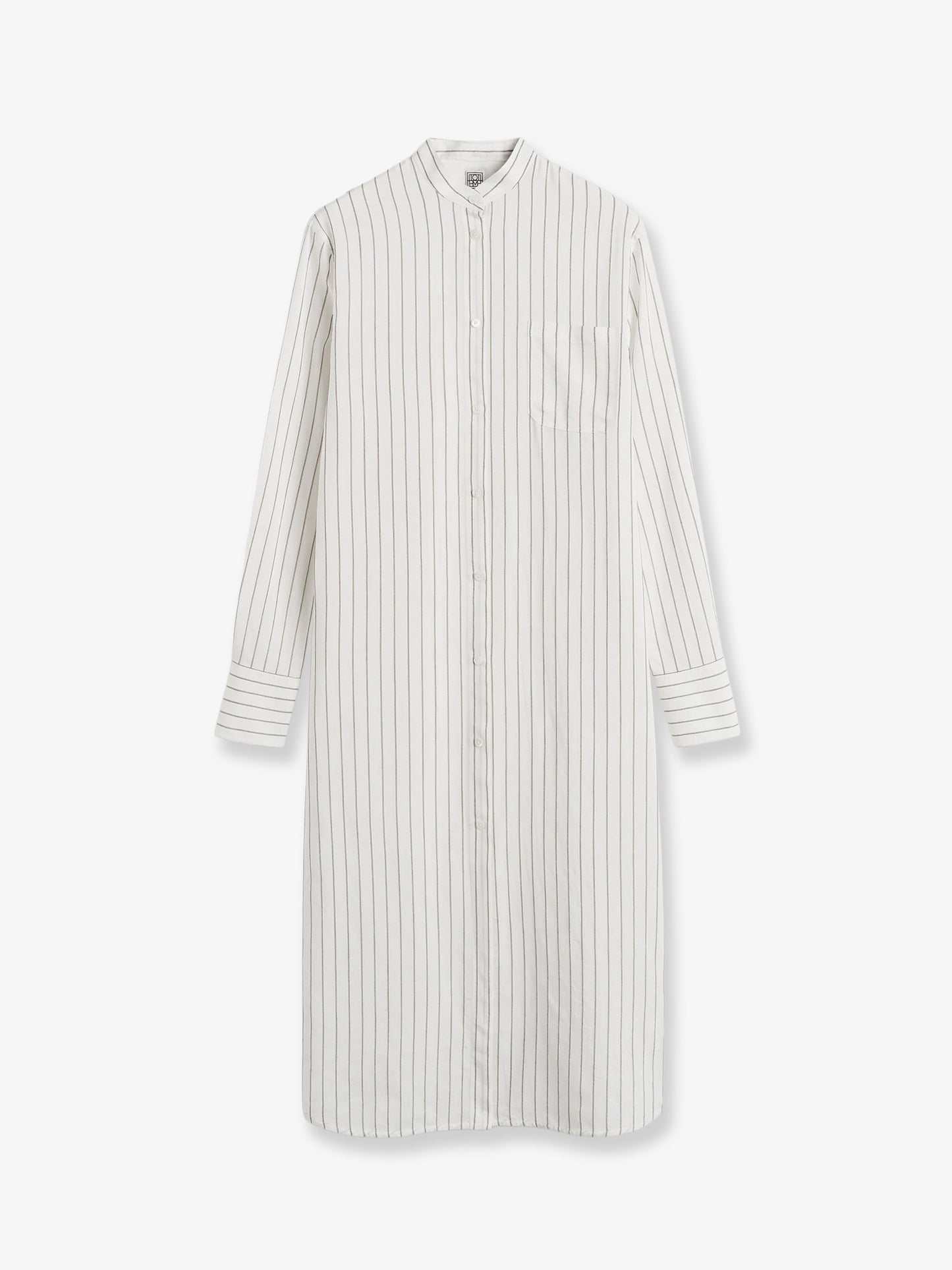 Striped Summer viscose, silk and cotton dress