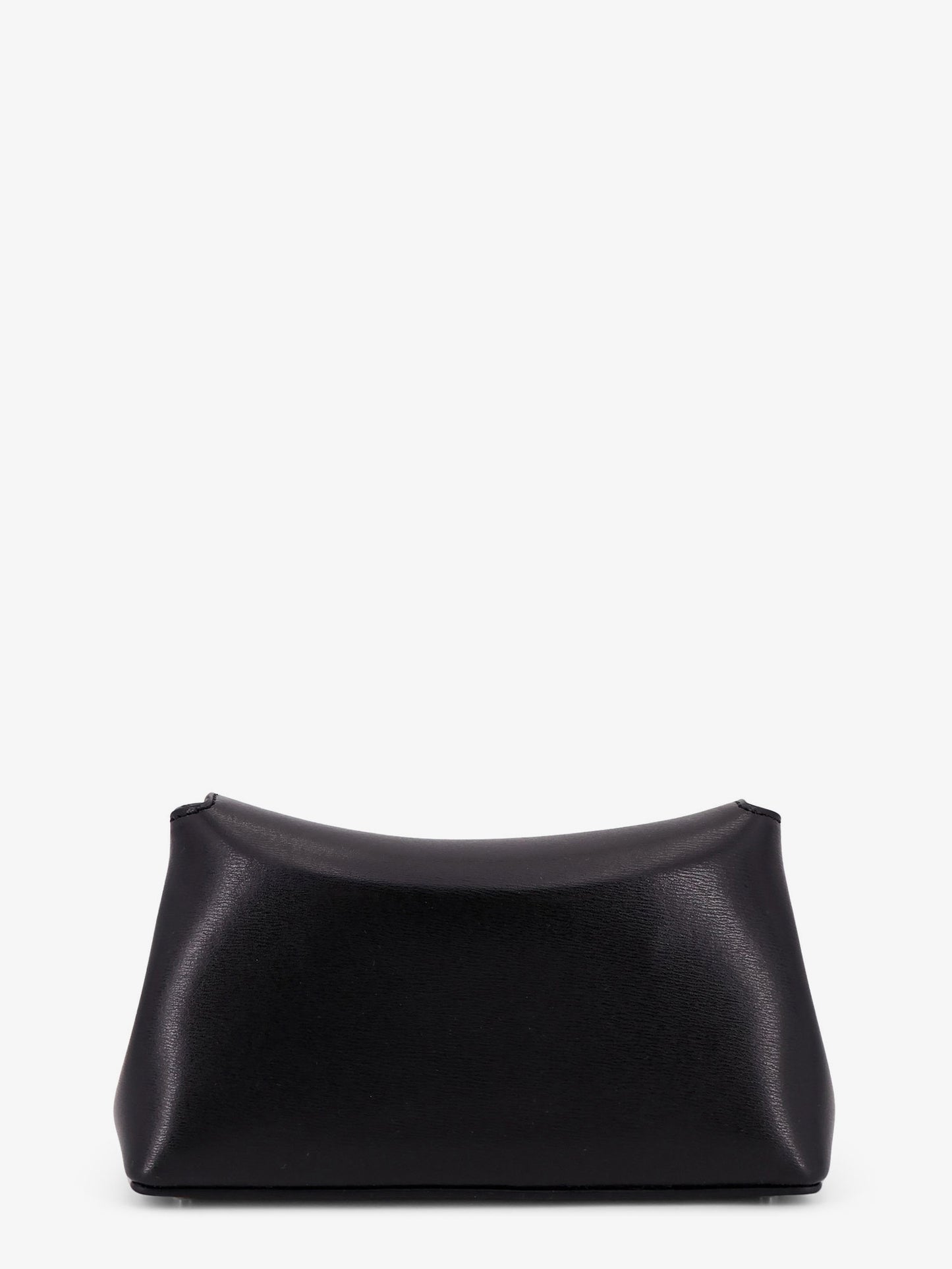 Mini T-Lock leather clutch