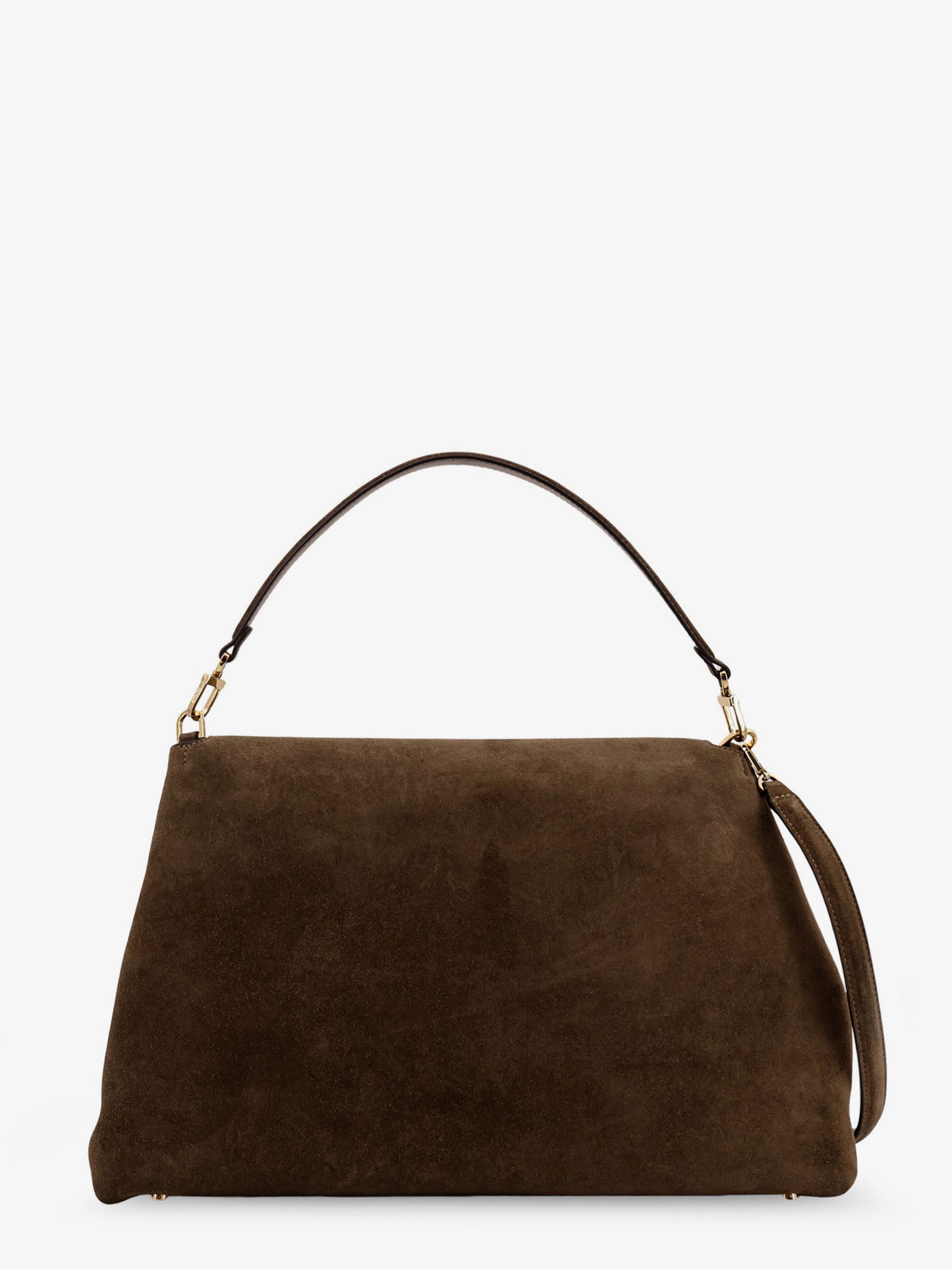 T-Lock suede shoulder bag