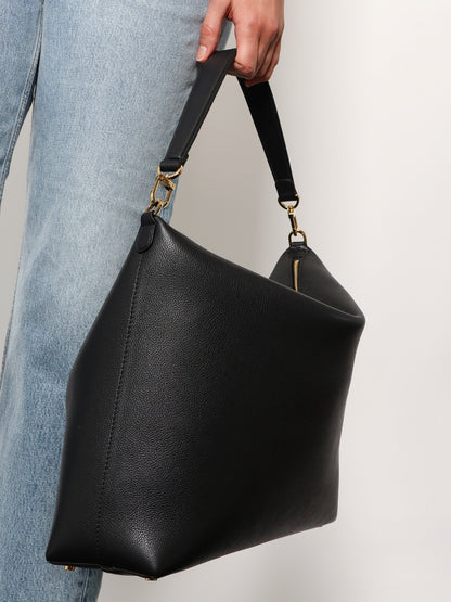 Bevel leather shoulder bag thumbnail
