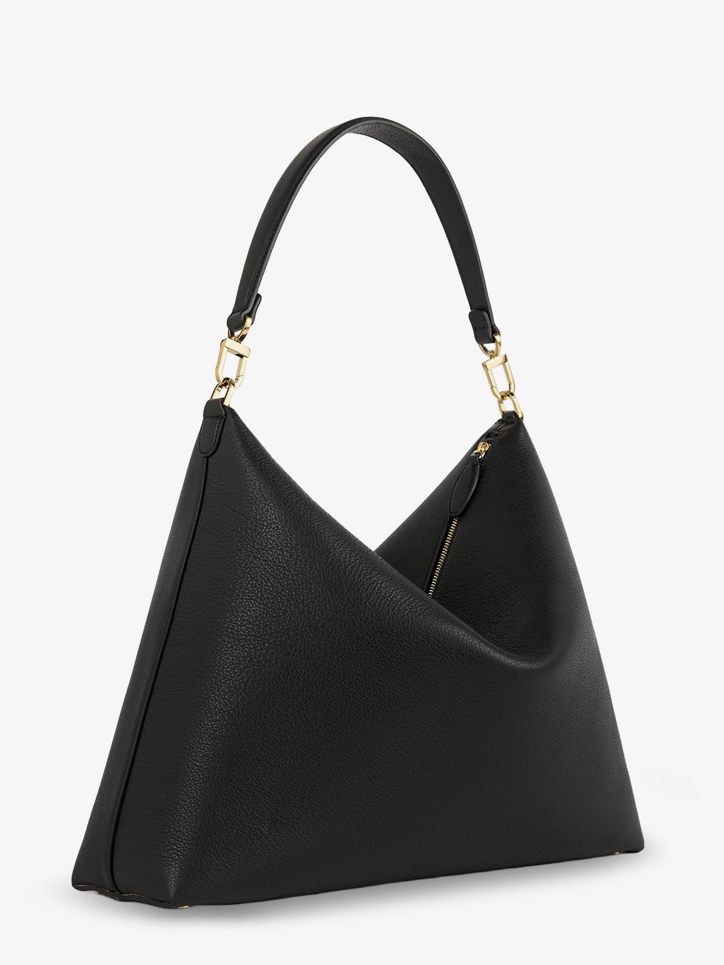 Bevel leather shoulder bag