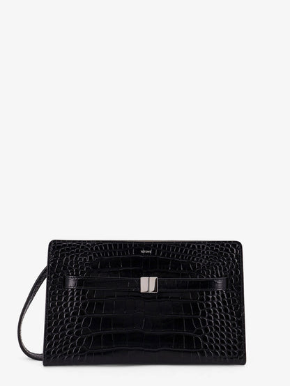 Croco print leather crossbody bag thumbnail