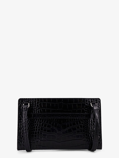 Croco print leather crossbody bag thumbnail