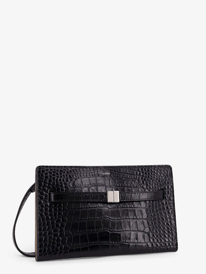 Croco print leather crossbody bag thumbnail