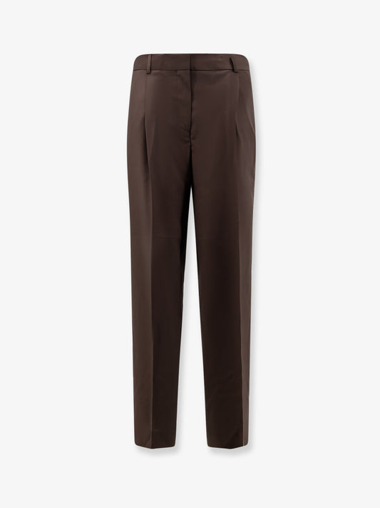 Wool trousers with pinces