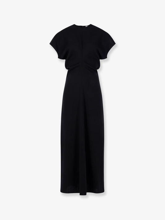Slouch waist wool dress