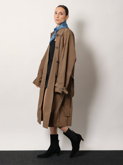 Organic cotton trench coat thumbnail