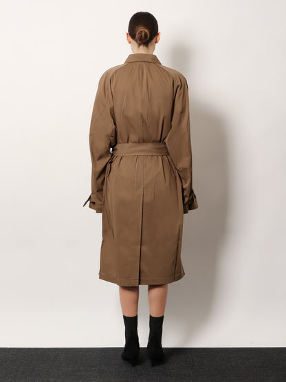 Organic cotton trench coat thumbnail