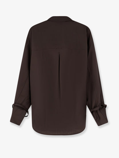 Tie-Cuff wool shirt thumbnail