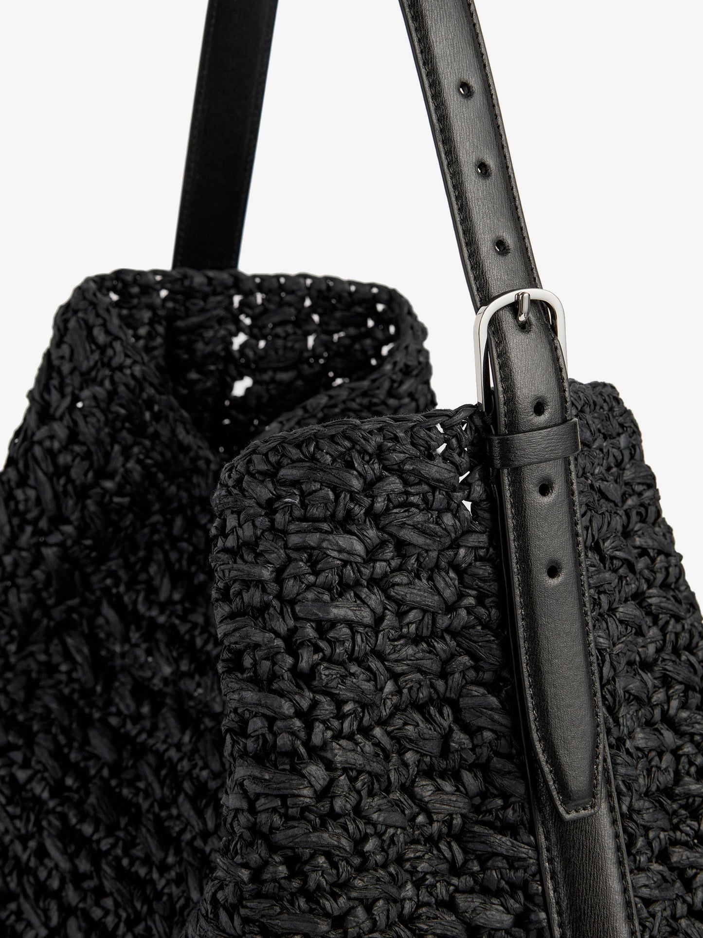 Raffia shoulder bag