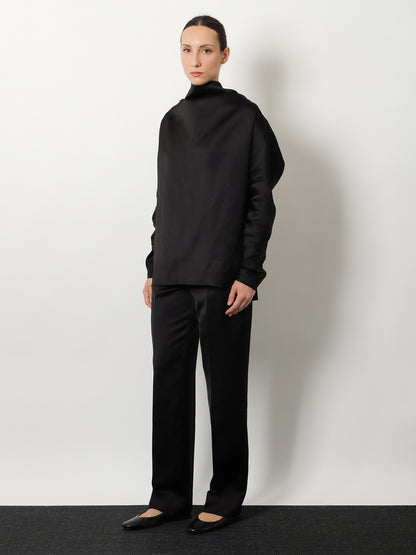 Easy Raw Edge viscose and linen trousers thumbnail
