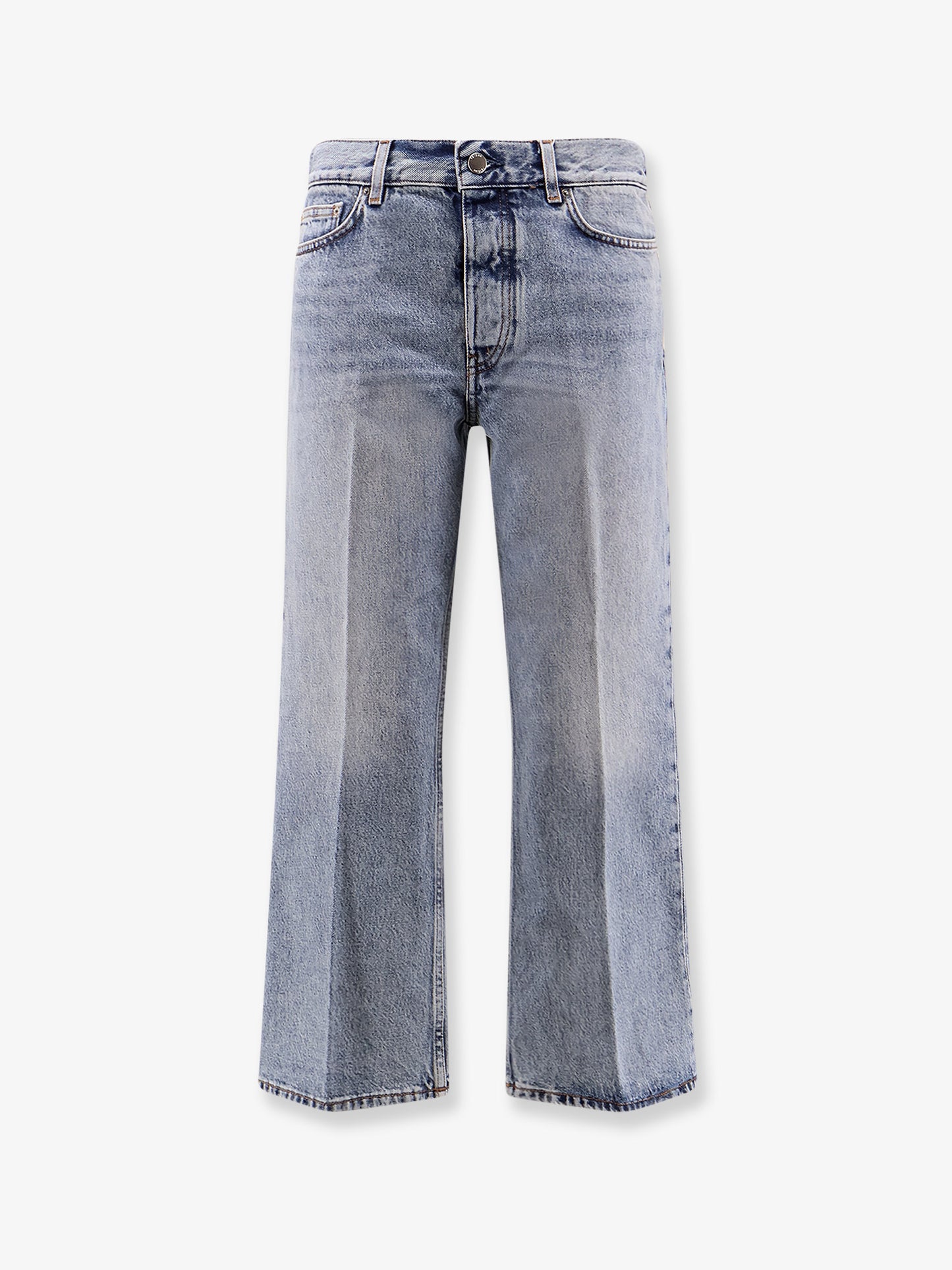 Cotton jeans with flared bottom