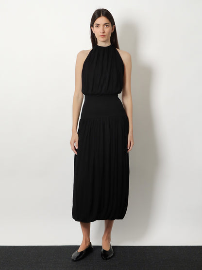 Soft Gathered viscose dress thumbnail