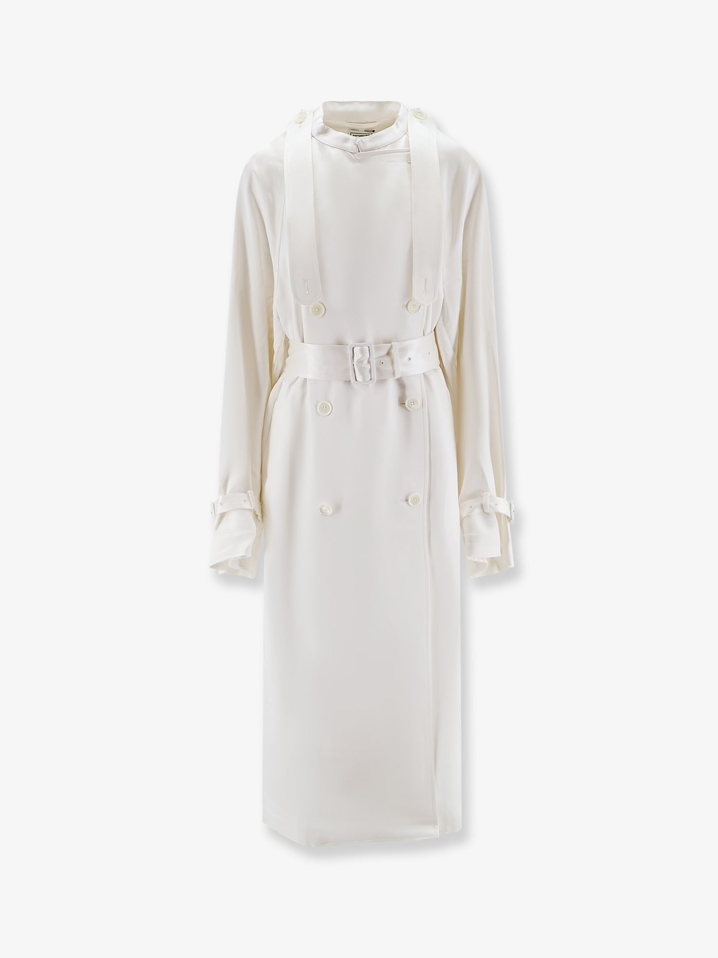 Satin trench coat