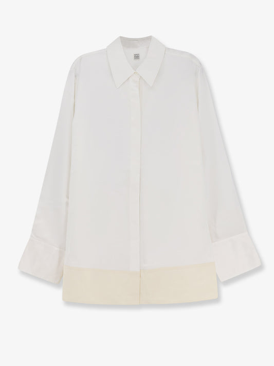 Tuxedo satin viscose shirt