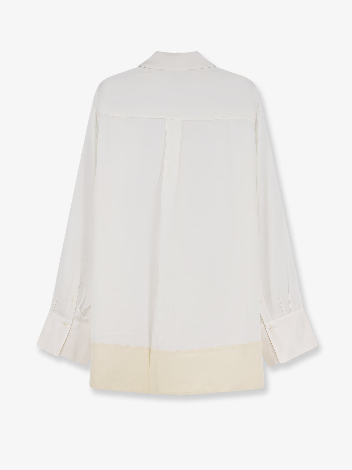 Tuxedo satin viscose shirt