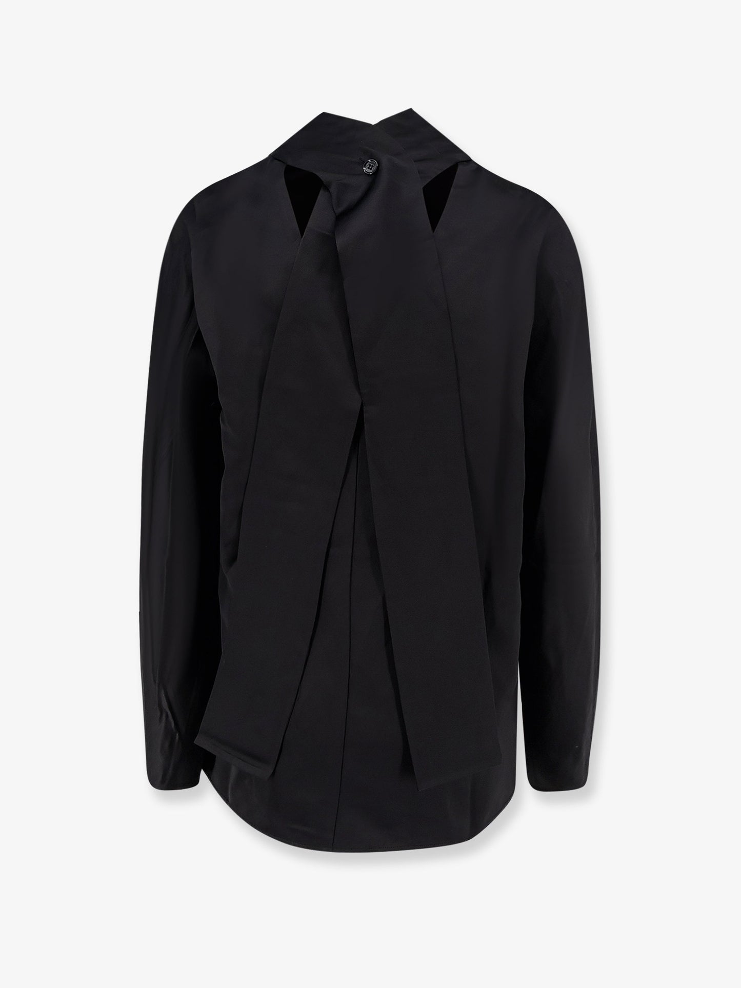 Cowl Neck viscose and linen shirt