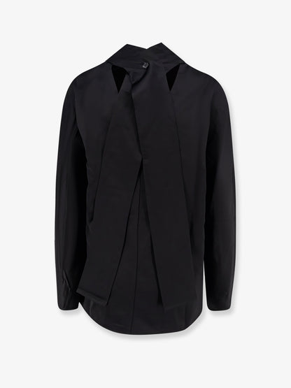 Cowl Neck viscose and linen shirt thumbnail