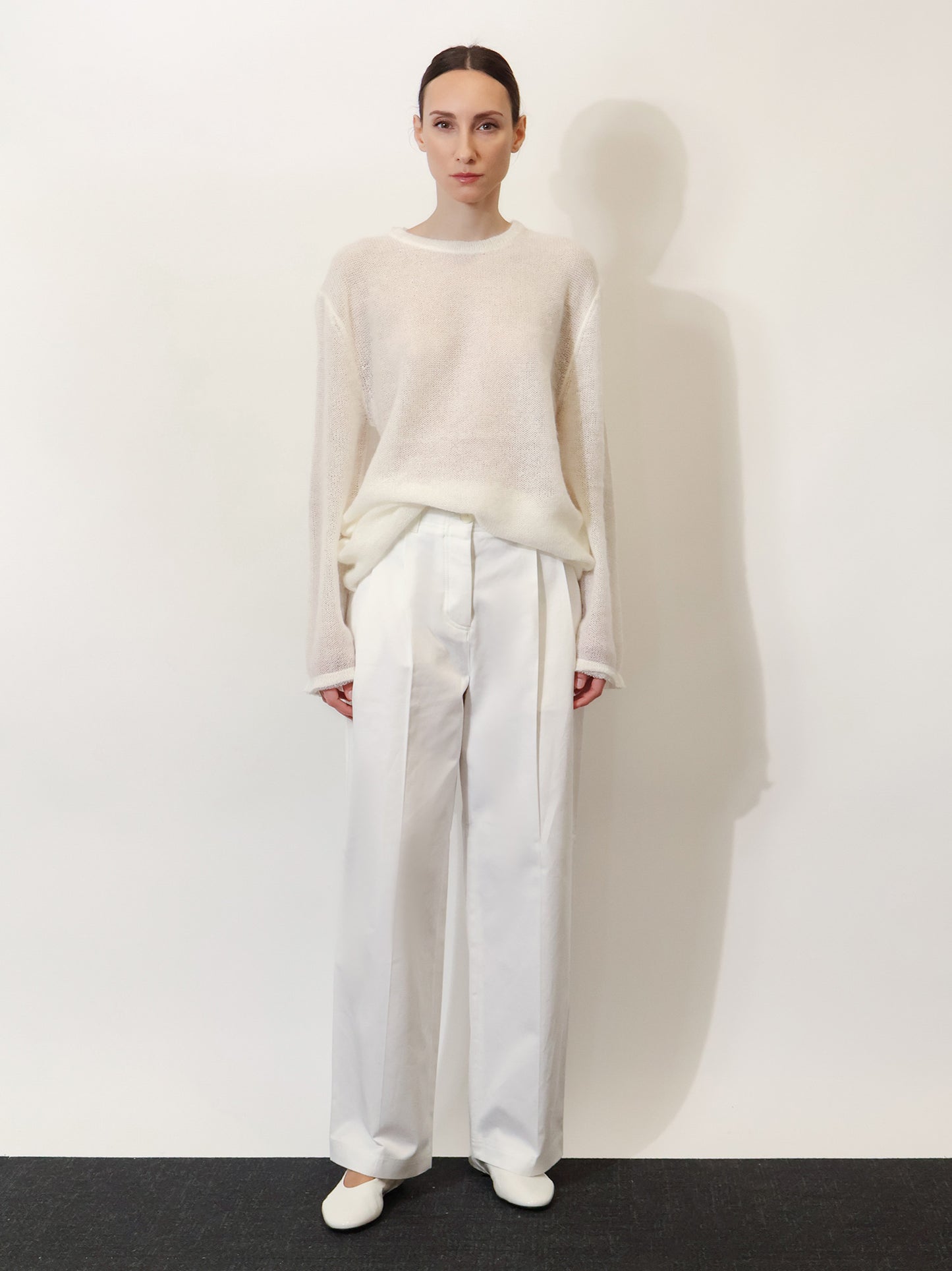 Mohair and wool blend sweater