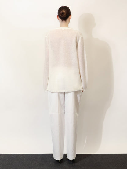Mohair and wool blend sweater thumbnail