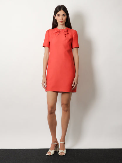 Wool and silk blend short dress thumbnail