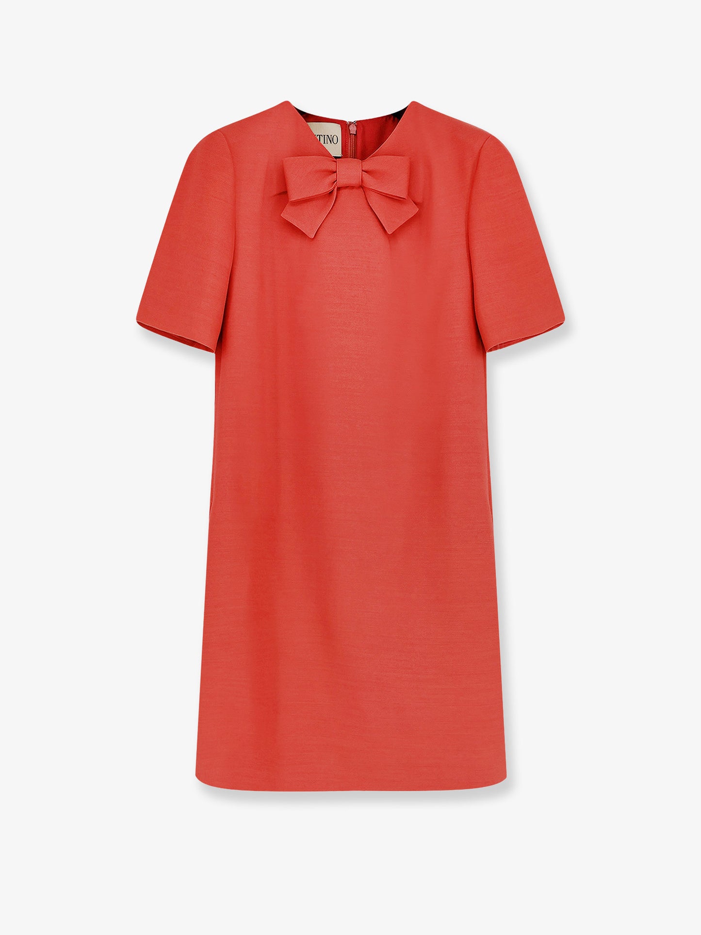 Wool and silk blend short dress